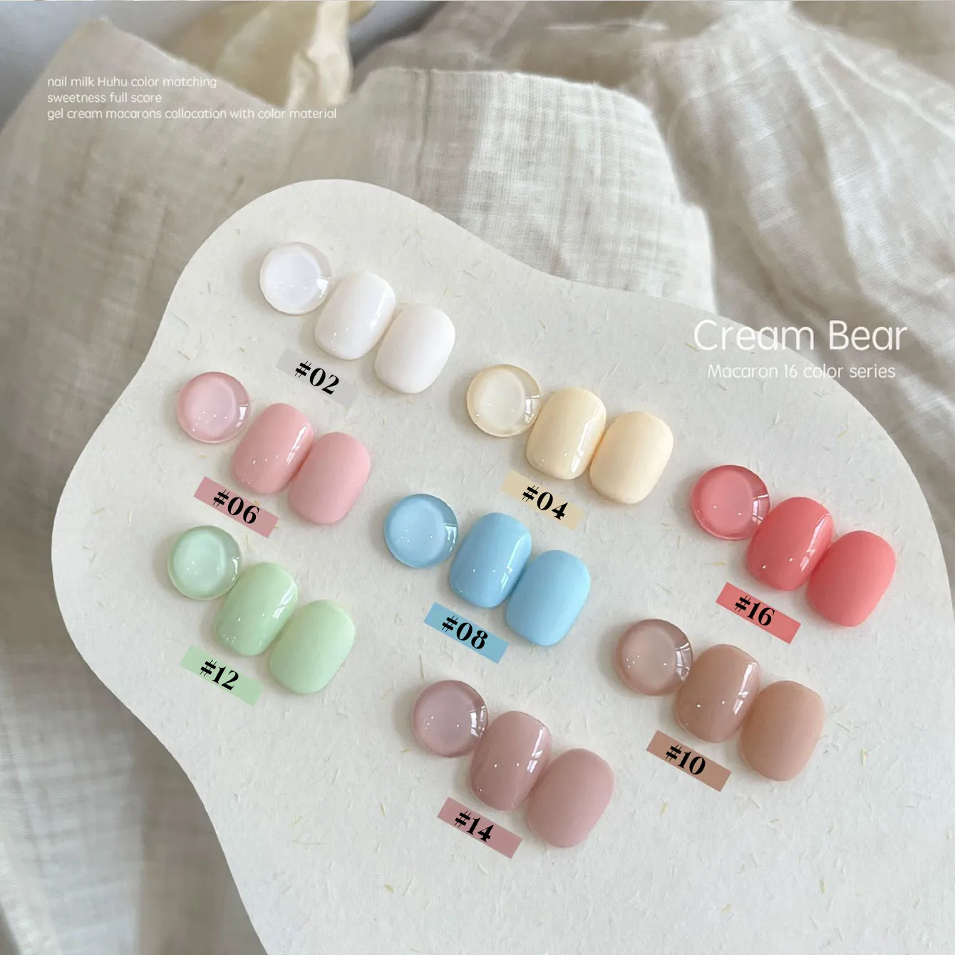 MIANEL 2026 New Cream Bear Gel Nail Polish, Spring Summer Macaron Dopamine Colors, Skin-Flattering Versatile Nail Gel