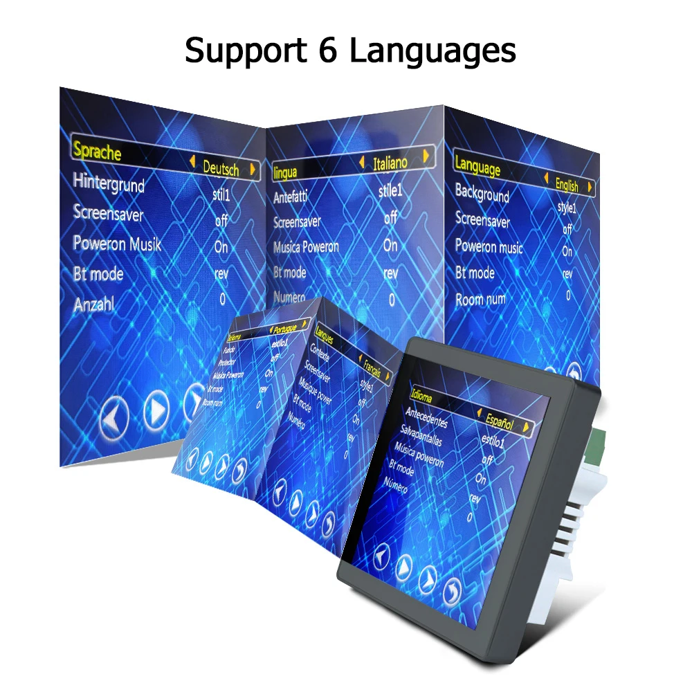 Strona główna Nowy Mini Bluetooth Kompatybilny z ekranem 2.8 HD Wzmacniacz ścienny Centrum muzyczne System dźwiękowy Tablet telewizyjny Inteligentne cyfrowe stereo FM AUX