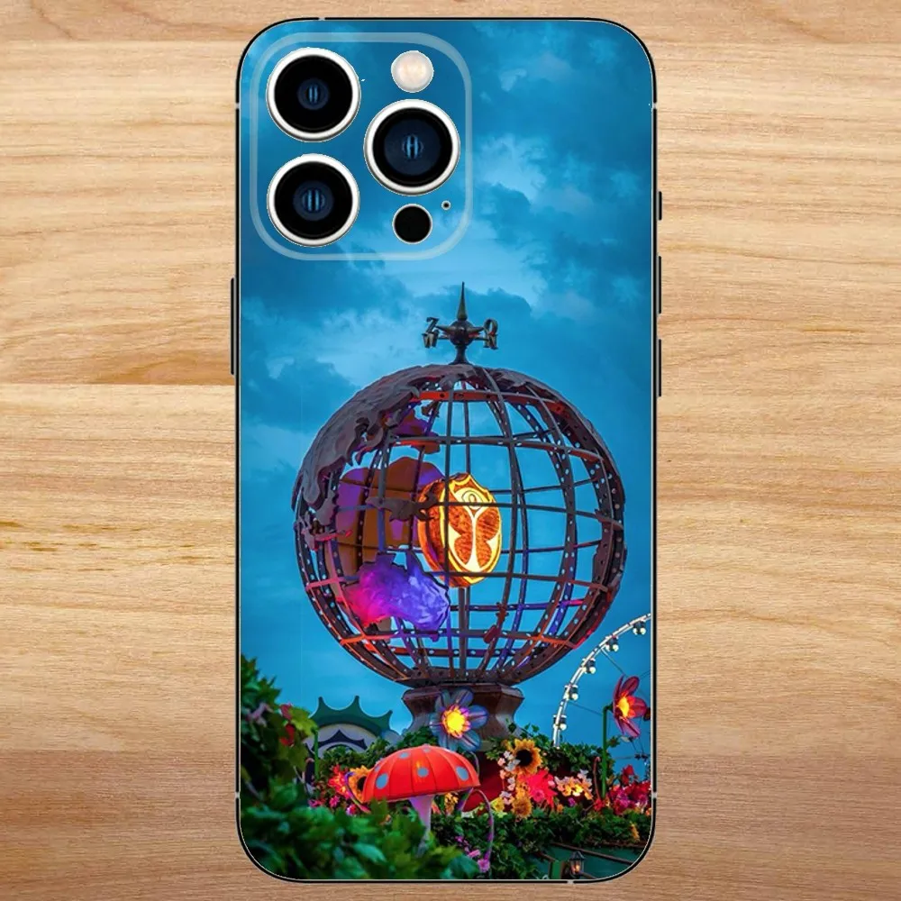 Music Festival Tomorrowlands Phone Case For iPhone15,14,13,12,11,Pro,Max,Plus,Mini,X,XS,XR,8,7,6,S,Plus,SE Soft Black Case