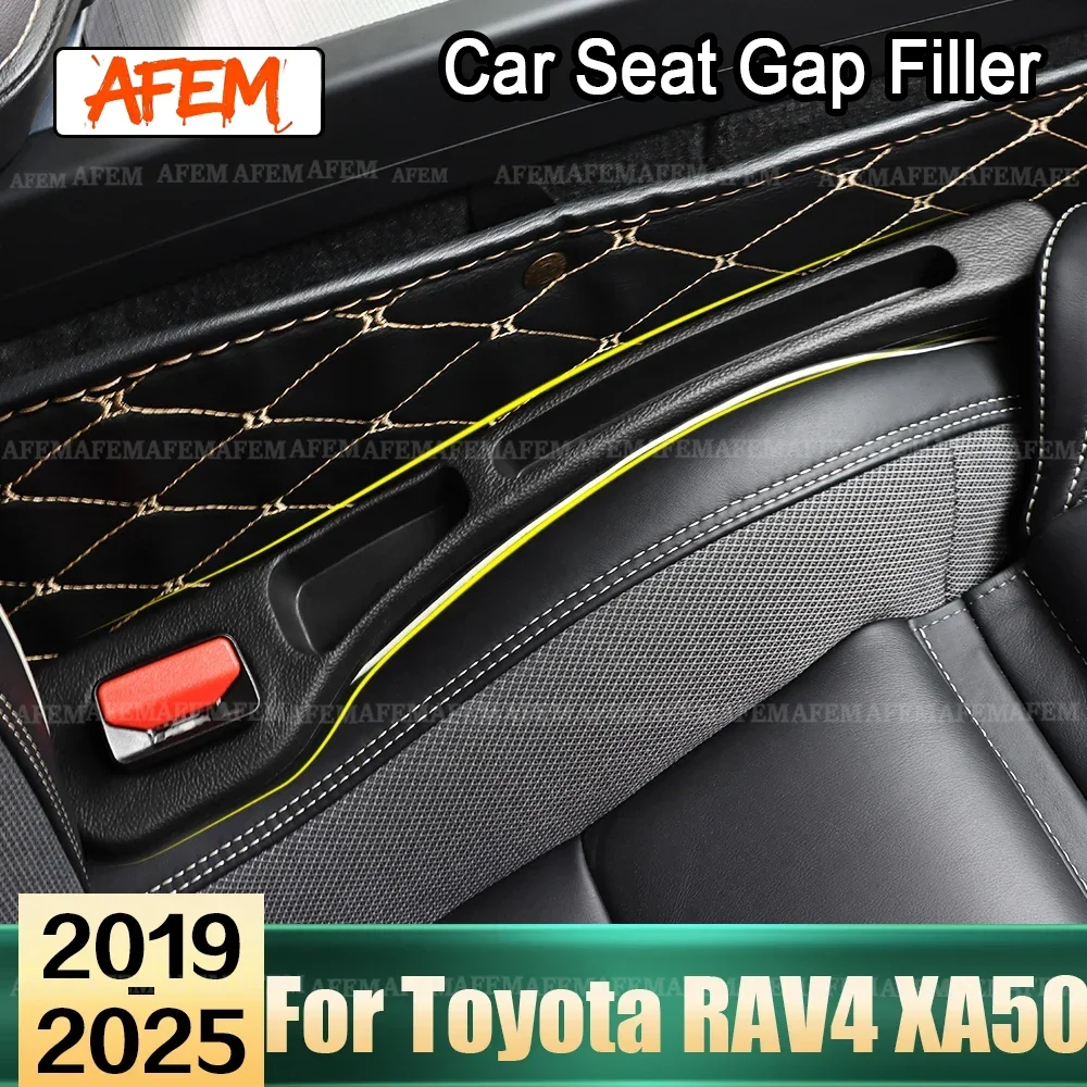 Car Accessories For Toyota RAV4 XA50 RAV 4 Hybrid 2019 2020 2021 2022 2023 2024 2025 Seat Gap Filler Leak Proof Storage Strip