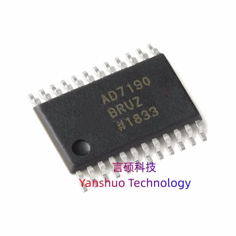 AD7190BRUZ-REEL  100% original, analog-to-digital conversion chip ADC 4.8kHz ultra-low noise 24-bit ADC SPI interface