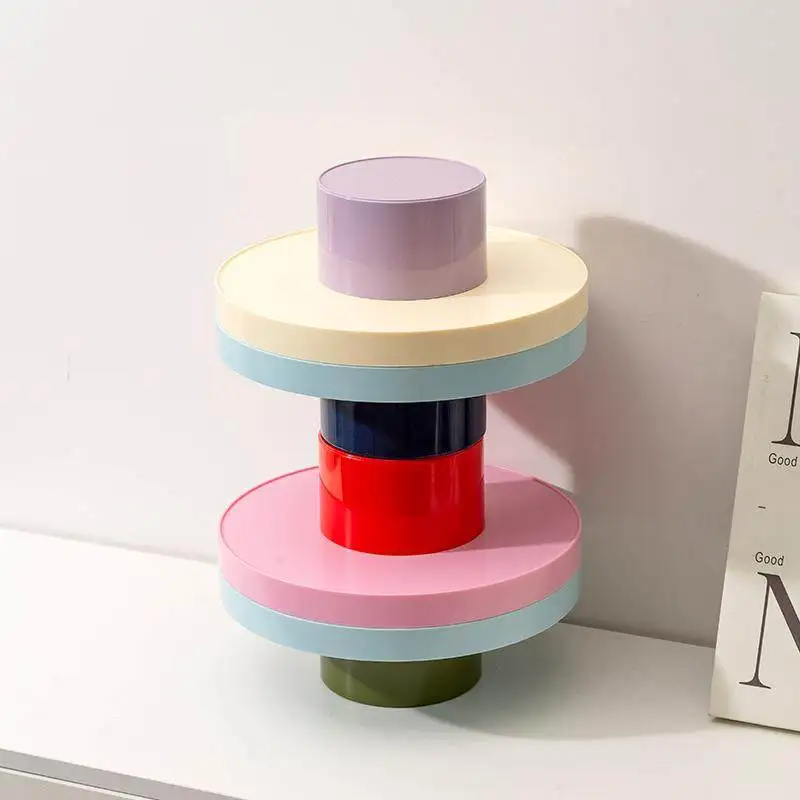 

Dopamine Design High-Foot Tray Modern Fruit Dessert Bowl Minimalist Home Tabletop Organizer Nordic Storage Box for Living Room