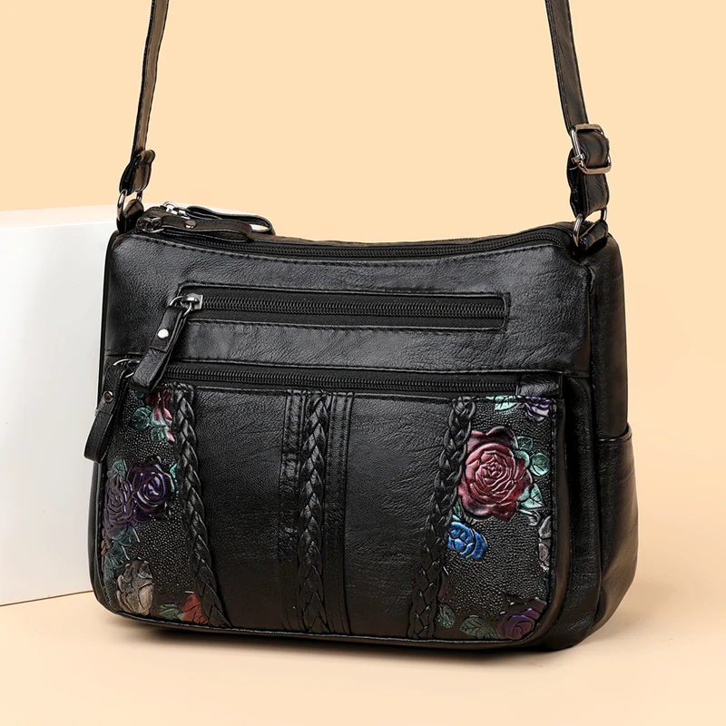 Kożuch torba crossbody młodzieżowa moda na co dzień wersja damska o dużej pojemności torba na ramię Solid Color Women Messenger torby