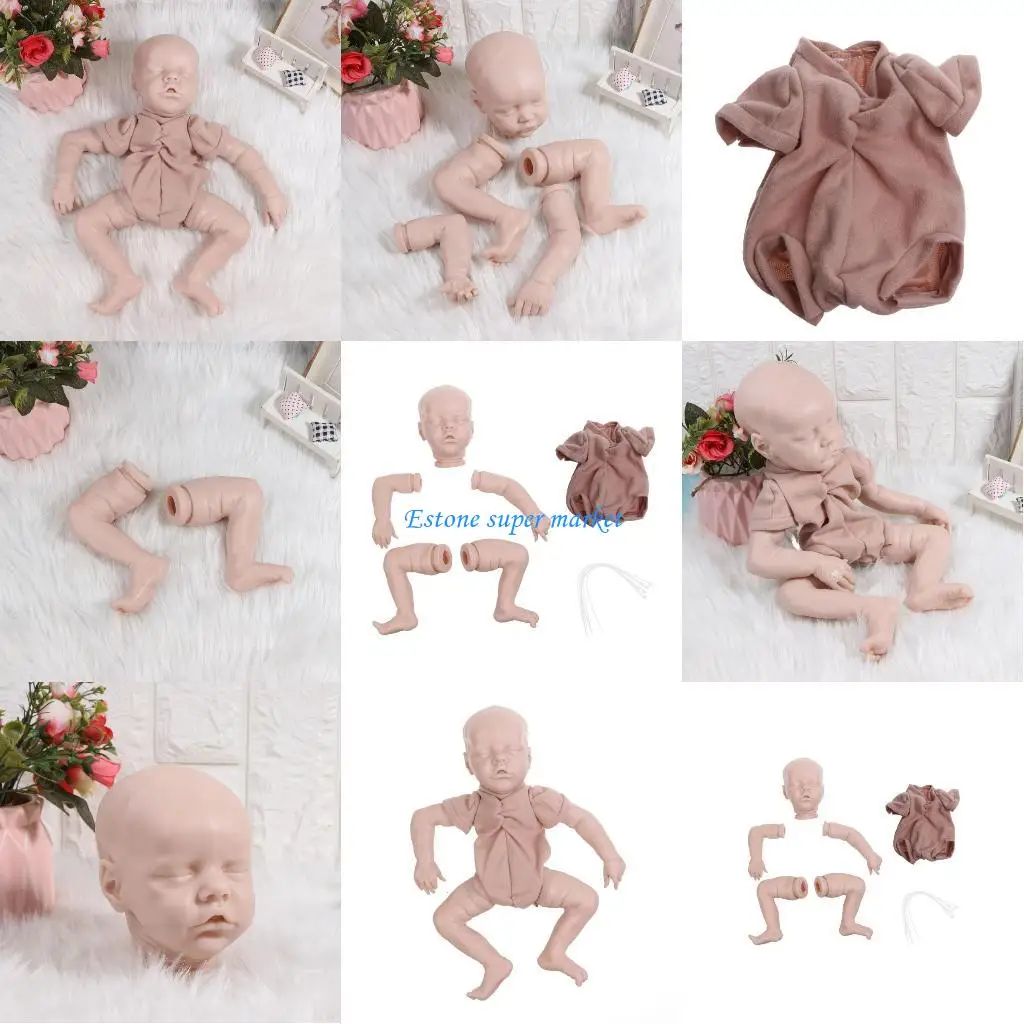 

090B Realistic for Doll DIY Blank Unpainted Baby for Doll DIY Tools Early Educati