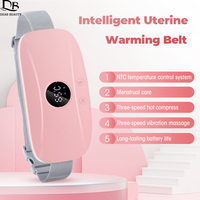 Electric Belly Massager 3 Gears Vibrating Heating Pad For Menstrual Waist Stomach Uterine Warm Belt Abdominal Muscle Massager