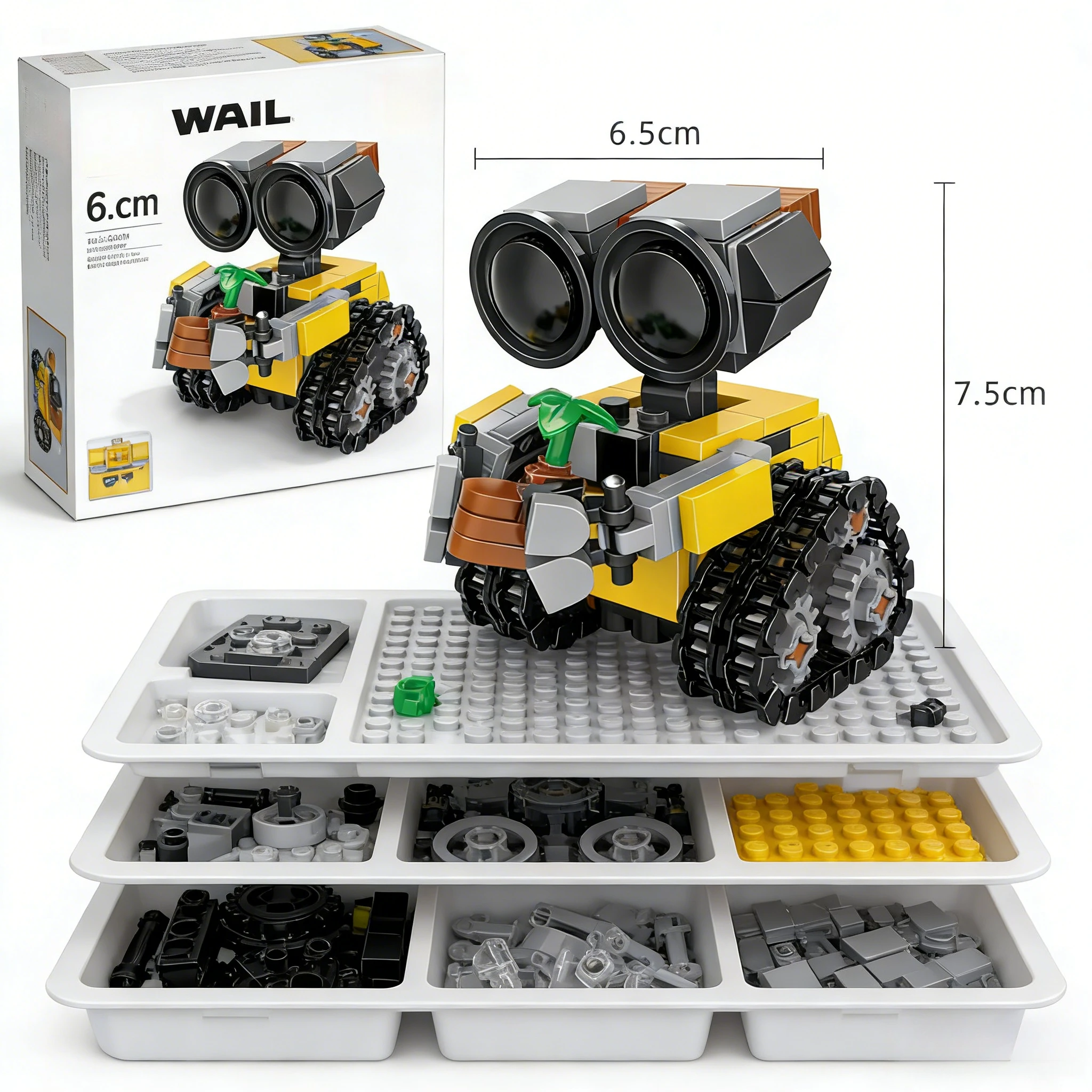 

Disney Hot mini Wall-E Building Block Kit MOC Idea Technical Classic Movie Model Building Block Assembly Children's Toy Gift