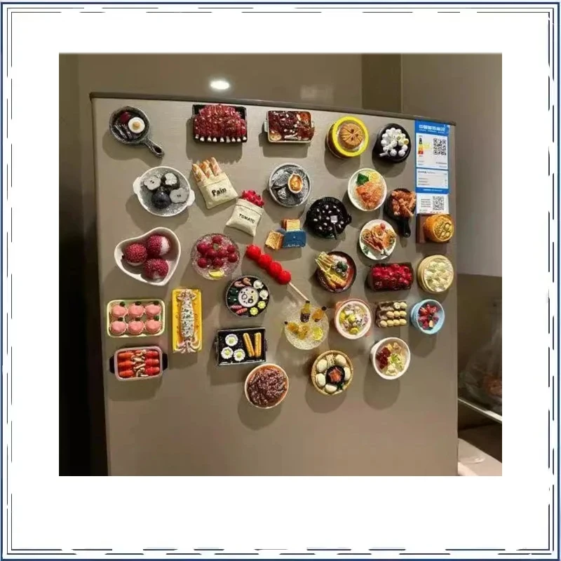 

Cartoon Fridge Magnet Blind Box Good-looking Food Modeling Holiday Gifts Action Figure Model Toys