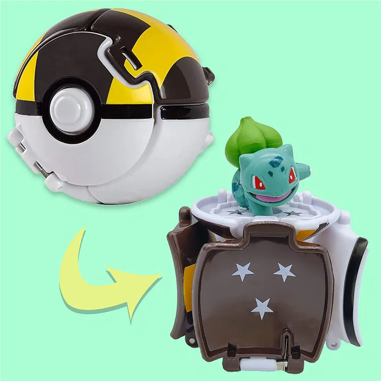 Pokéball Pokémon Figur Elf Ball Anime Figur Cartoon Pikachu Glurak Taschenmonster Haustier Anime Action Modell Spielzeug Geschenke – Detail 13