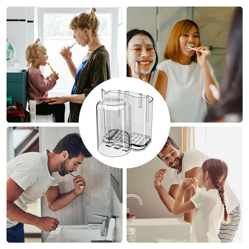 Toothbrush Organizer Space-saving Bathroom Holder For Toothpaste Toothbrush Bathroom Decor Products For Toothbrushes Razors