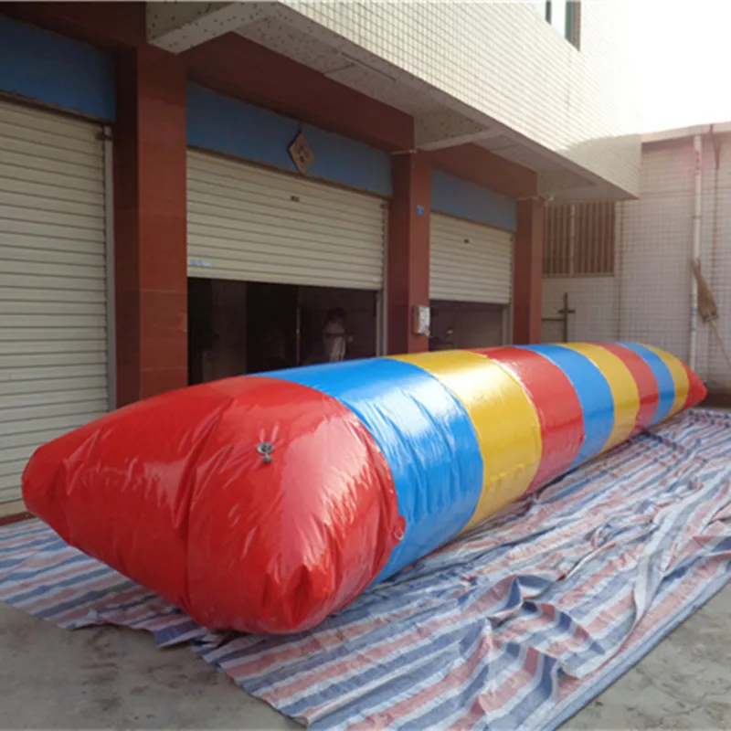 Frete grátis 9x3m inflável água blob salto brinquedos de água blob saco de salto inflável aqua trampolim com uma bomba