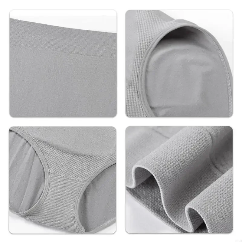 ملابس داخلية ناعمة عالية الخصر للأمهات ملابس داخلية ناعمة قابلة للتنفس تدعم الحمل ملابس داخلية للنساء الحوامل 15UB #4