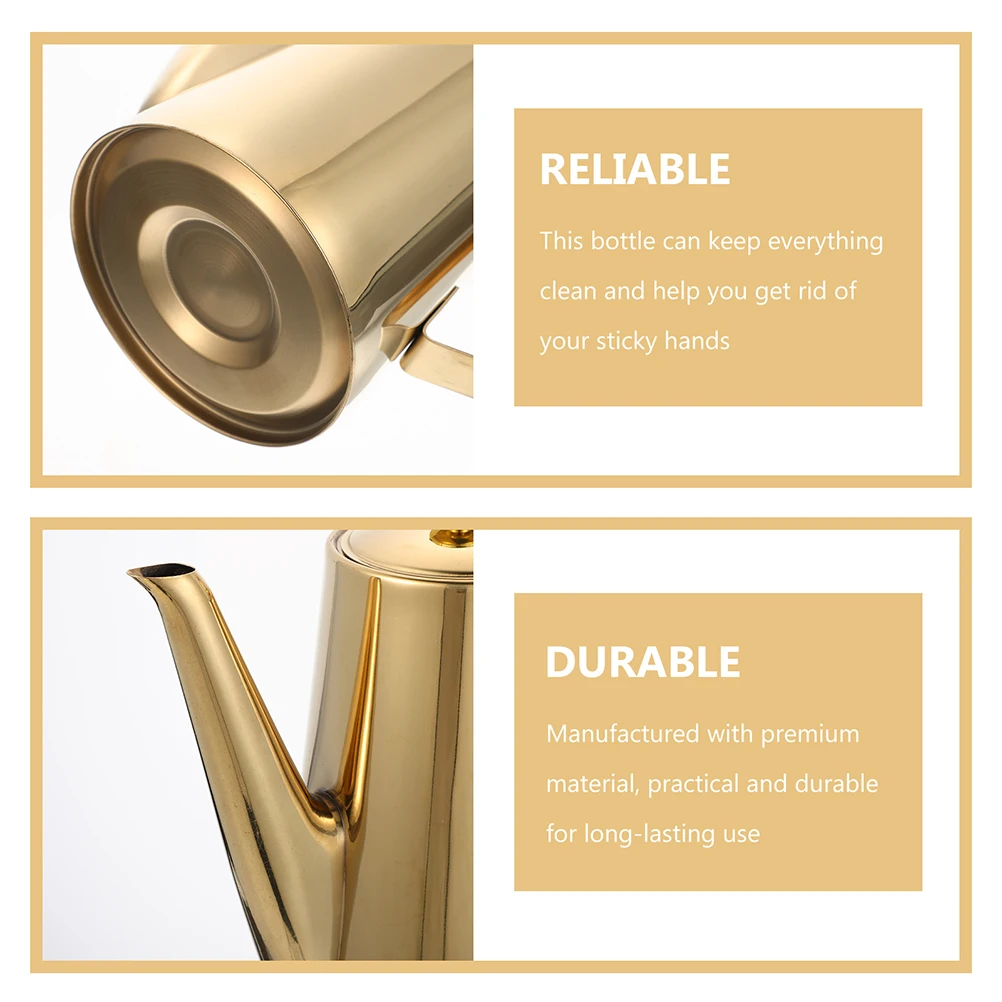 

Stainless Steel Pitcher 1.5L Kitchen Oil Container With Strainer For Cooking Olive Oil Dispenser Bottle Grease Pot