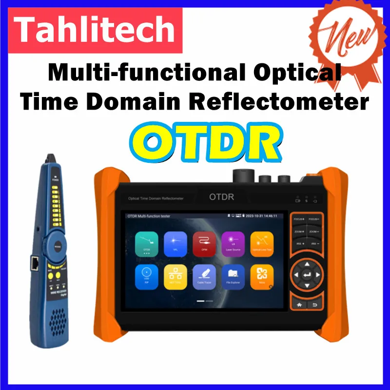 MINI OTDR Test 1310/1550 34/32/28/26 Optic Fiber Reflect with PDF Report Event Map Ethernet Cable Tester