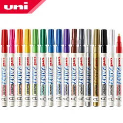 UNI piezas-Juego de rotuladores de pintura permanente, bolígrafo pequeño de retoque, 15 colores, resistente al agua, Industrial, sin decoloración, 1 PX-21