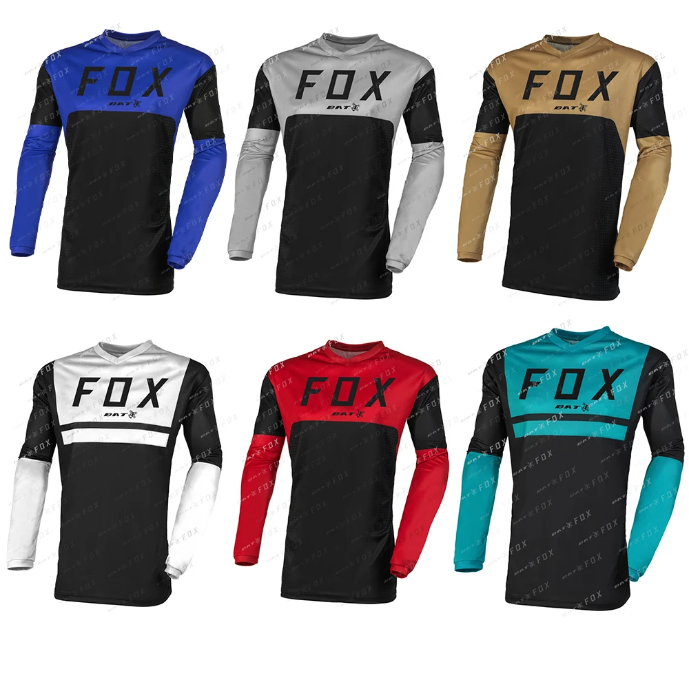 

Men's Downhill Jersey Mountain Bike Jersey MTB BATFOX Motorcycle Jersey Camiseta Motocross T-Shirt