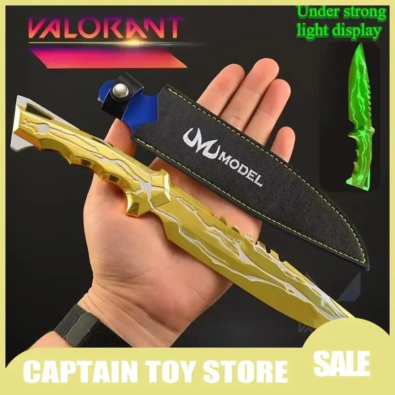 

28cm Game Valorant Weapon Penalty Knife Periphery Alloy Weapon Model Props Knife Ornament Collection Birthday Gifts Toys Boys