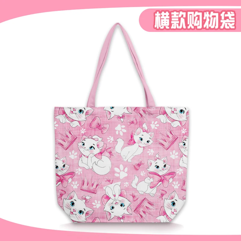 

Disney Marie Cat H8841 Anime Shoulder Bags Customized Cartoon Shopping Bag Casual Tote Storage Handbag Gift