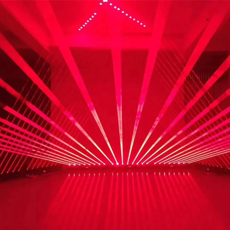 8 Eyes Laser Beam Moving Head Light Red Laser DMX512 Control Bar DJ Stage Light Projector Disco Party Wedding