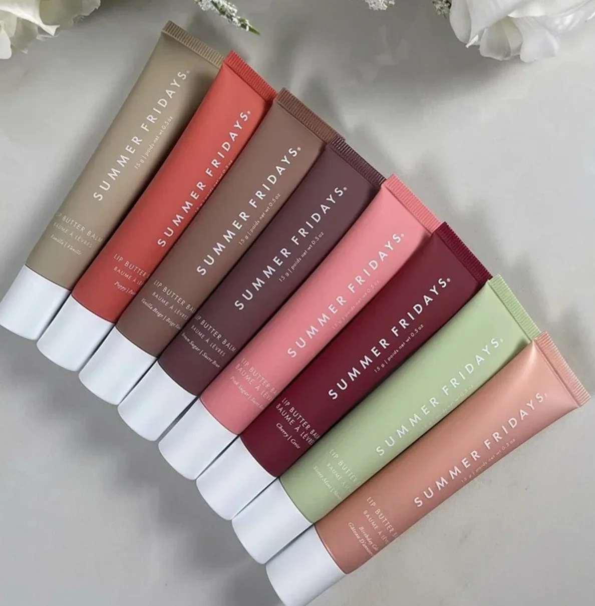 

Hot Sale Summer Fridays Lip Balm Mini Lip Gloss Set New Moisturizing Transparent Smooth Soft Tube Mirror INS Lipstick Lip Makeup