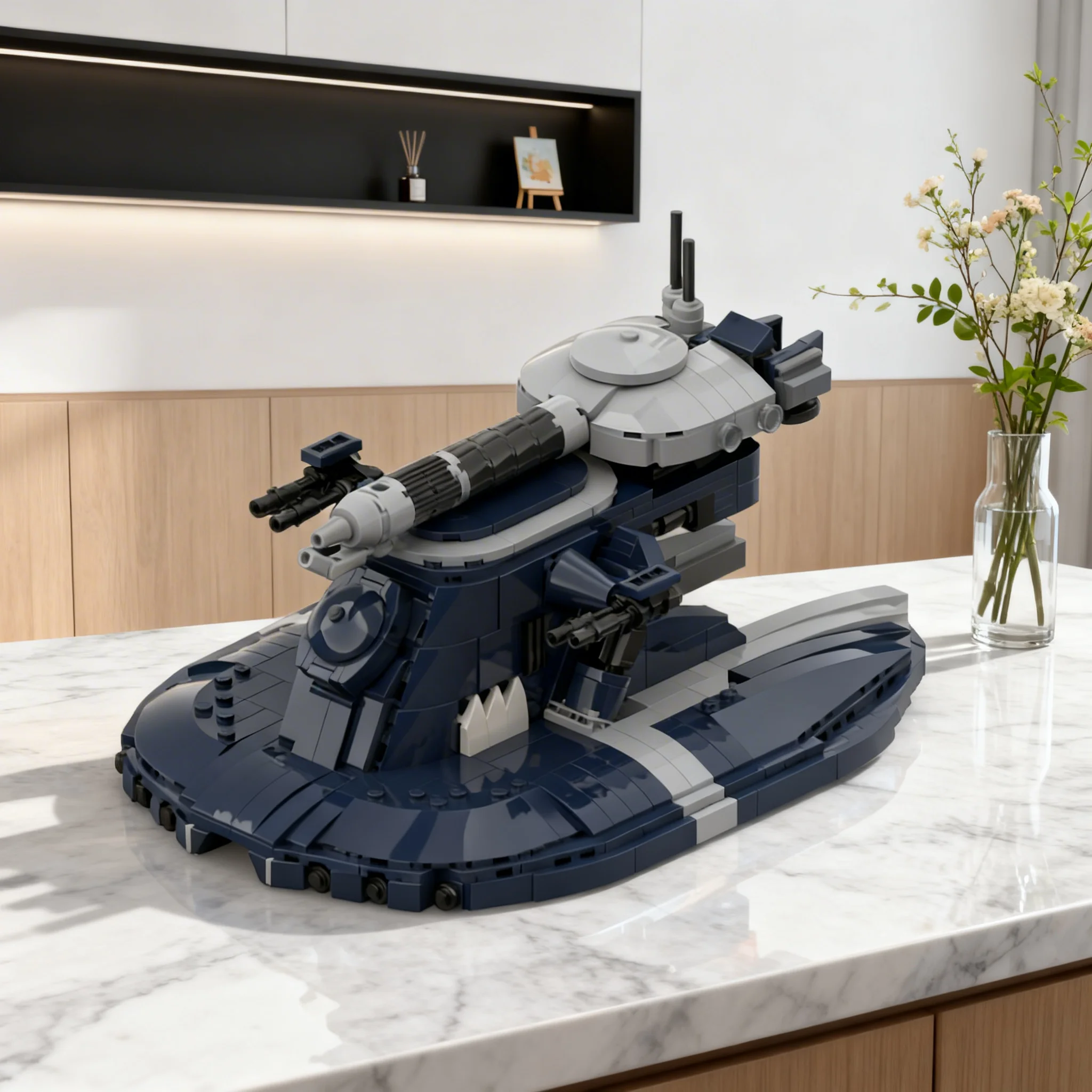 944pcs MOC Star Battle Incinerator Tank CIS Model Building Blocks Birthday Collection Assemble Brick 3D Creative Art DIY Craft