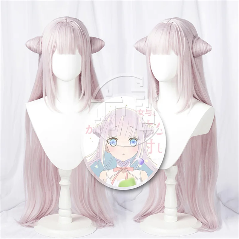 Anime The Magical Girl and the Evil Lieutenant Used to Be Archenemies Mimori Byakuya Cosplay Wig Glass Happi Hair Heat-resistant