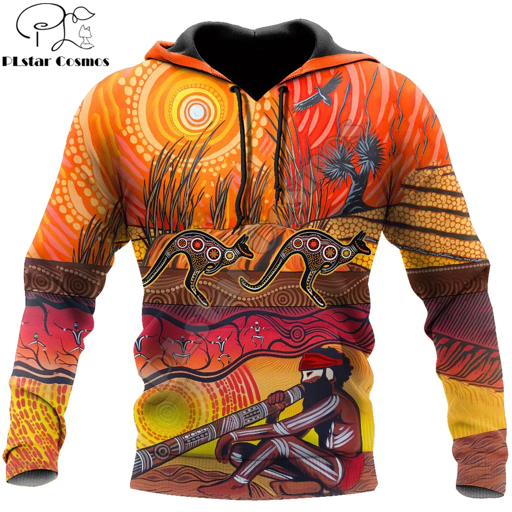 

Aboriginal didgeridoo Kangaroo 3D All Over Printed Mens zip hoodies Autumn Unisex pullover Casual Jacket Tracksuits TDD35