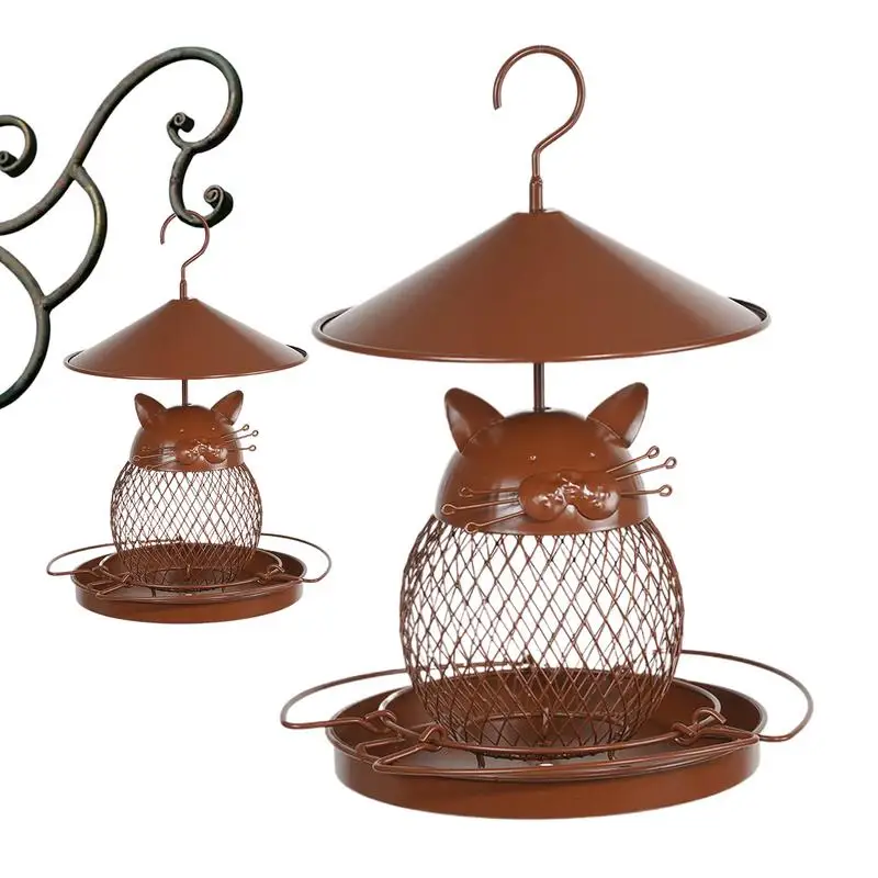 

Squirrel Proof Bird Feeders For Outside Metal Mesh Bird Feeders For Outdoors Weather-Resistant Finch Feeding Station For