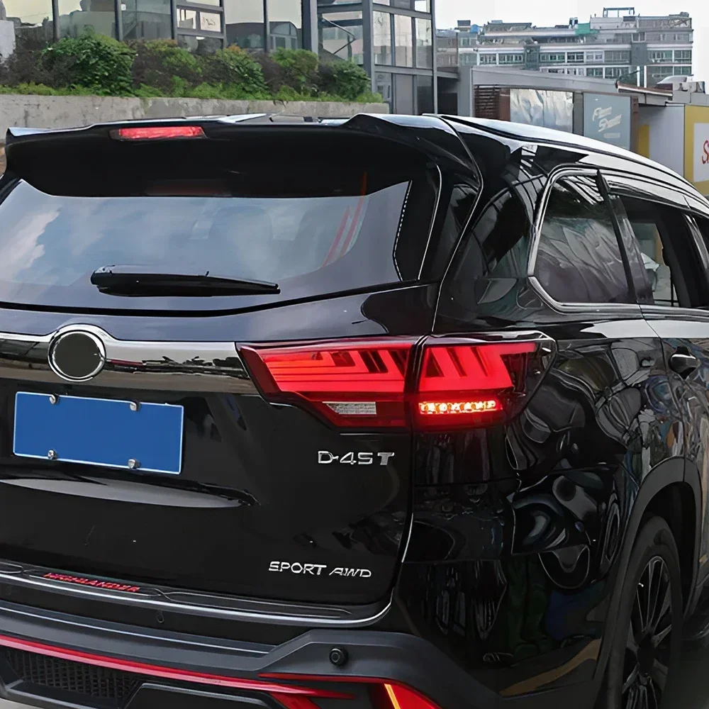 

For Toyota Highlander Kluger 2015-2021 Auto Rear Back Lamps Upgrade Dynamic Turn Signal Accessories LED Car Taillights Assembly