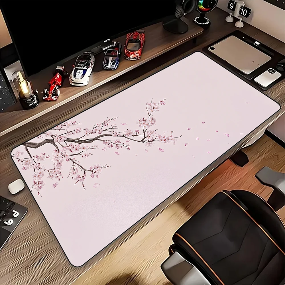 Large Gamer Sakura Mousepad Gaming Speed Mouse Pad 900x400mm Mouse Mat Game Keyboard Pads Desk Accessories Office Carpet