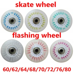 skate wheel flashing wheel 60mm 62mm 64mm 68mm 70mm 72mm 76mm 80mm lighting wheel 8pcs/lot