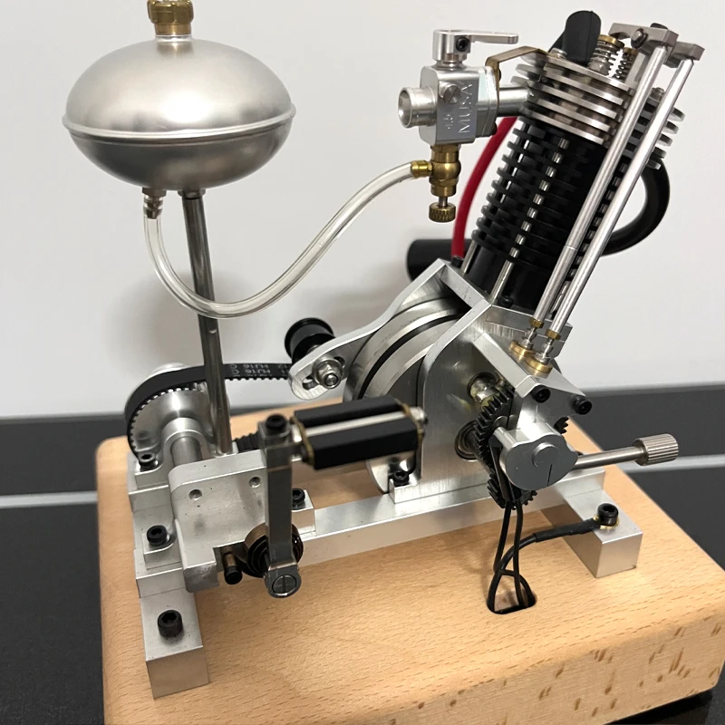 V1 محرك اسطوانة واحدة نموذج 3.3CC رباعي الأشواط محرك الاحتراق الداخلي لعبة دراجة نارية هدية #6