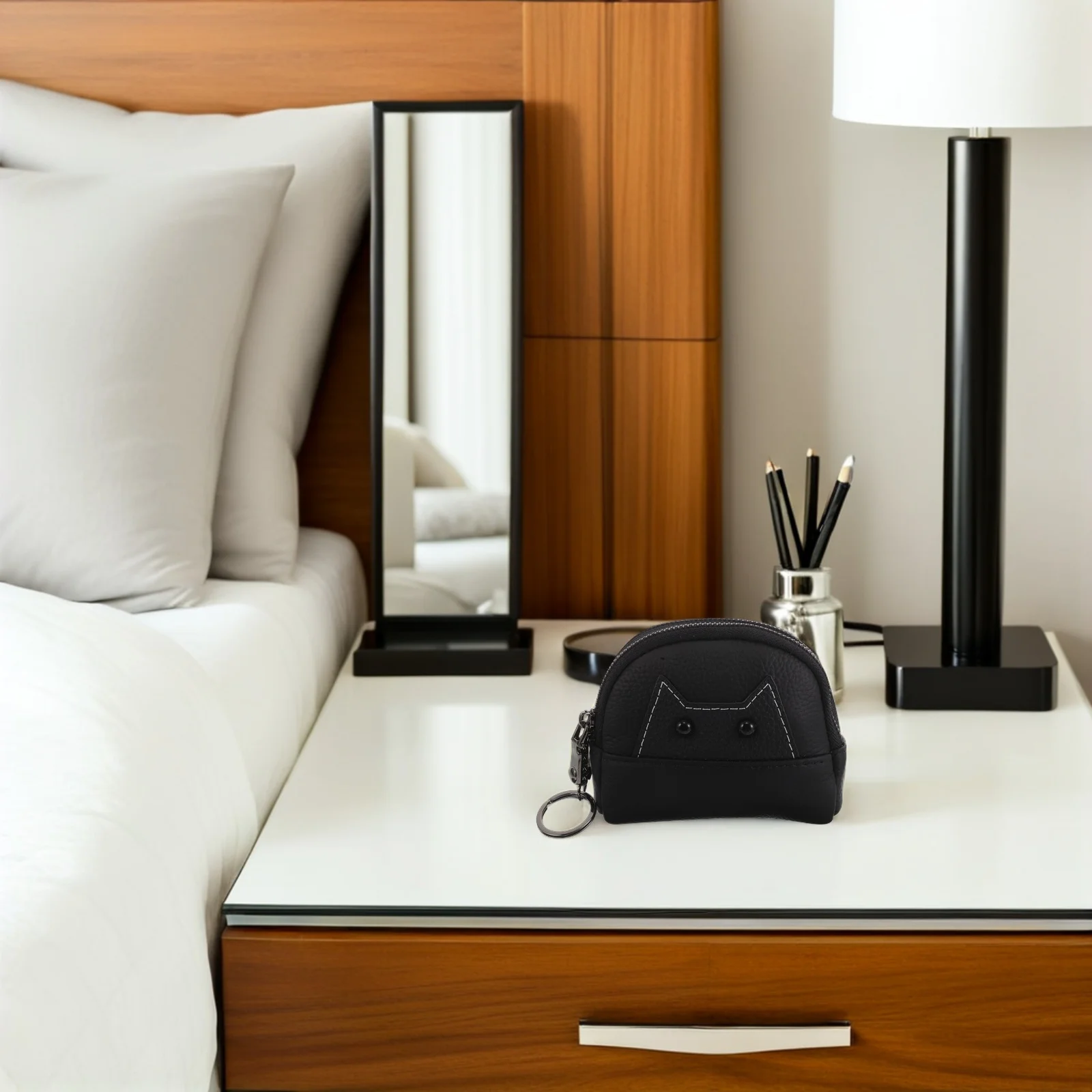 

Cute Animal Coin Purse: Mini Double Zipper Small Change Pouch for Women Kids Daily Travel Use Cartoon Money Bag