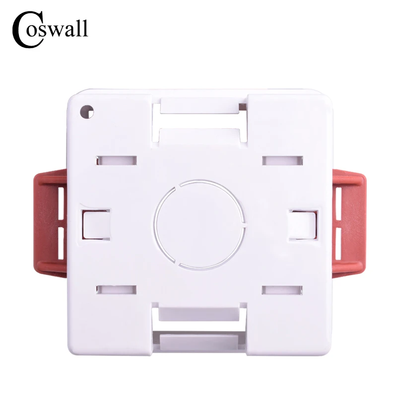 COSWALL 1 Gang Dry Lining Box For Gypsum Board / Drywall / Plasterboad 46mm/34mm Depth Wall Switch BOX Wall Socket Cassette