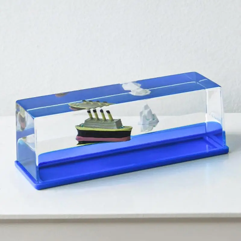 Cruise Ship Toy Unsinkable Cruise Ship Iceberg Model Cruise Ship Iceberg Home Decor Car Office Desk Accessories