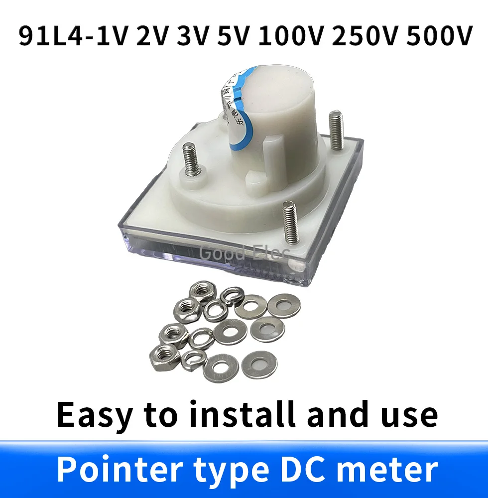 Medidor de voltaje de Panel analógico, voltímetro 91L4 AC, 1V, 5V, 10V, 20V, 30V, 50V, 100V, 150V, 200V, 250V, 300V, 400V, 500V, 0-150V V