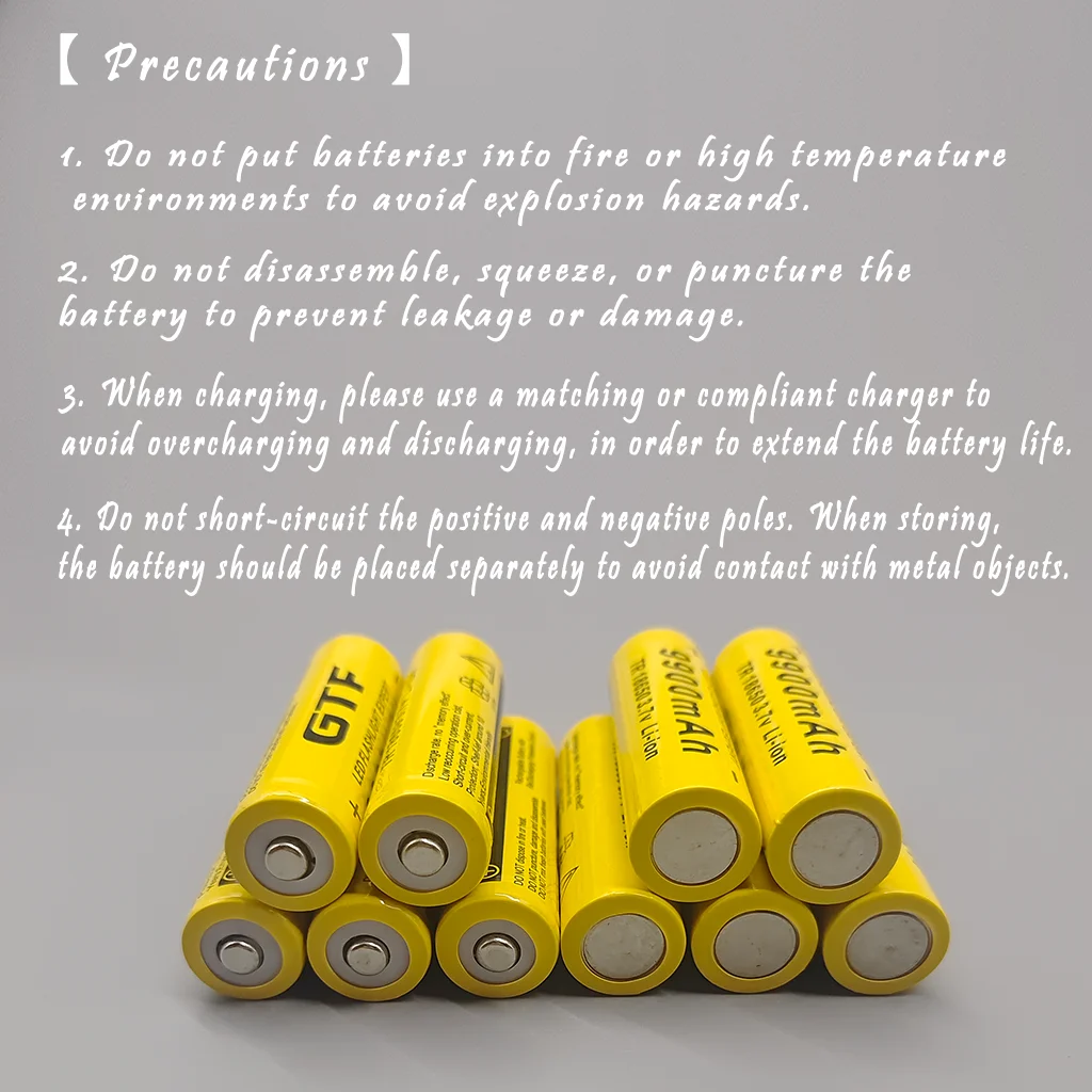 بطارية 18650 قابلة لإعادة الشحن (3.7 فولت 9900 مللي أمبير): مثالية لمصابيح LED وأضواء التخييم ومجموعات الطوارئ - اطلب اليوم!