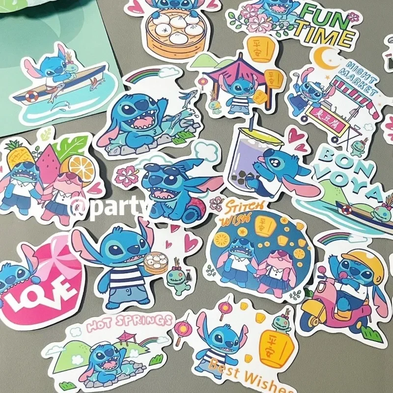 50PCS Cartoon Cute Stitch Stickers Mobile Phone Case Notebook Suitcase Water Cup Guitar Refrigerator Stickers Wholesale