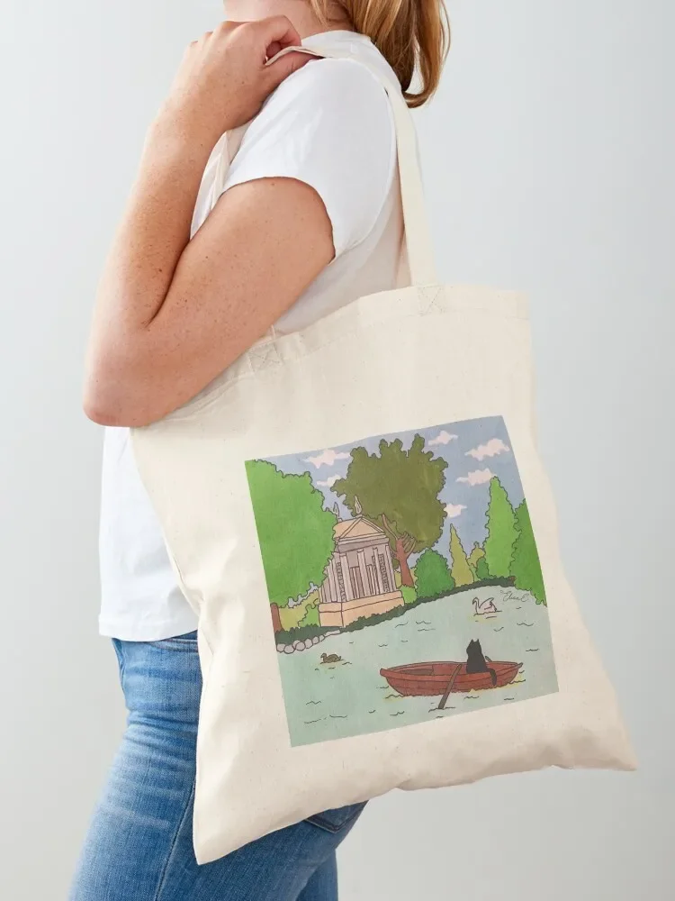 

Journal of a Cat in Rome - Villa Borghese, Tempio di Esculapio Tote Bag bag for beach shopper bag women canvas eco folding