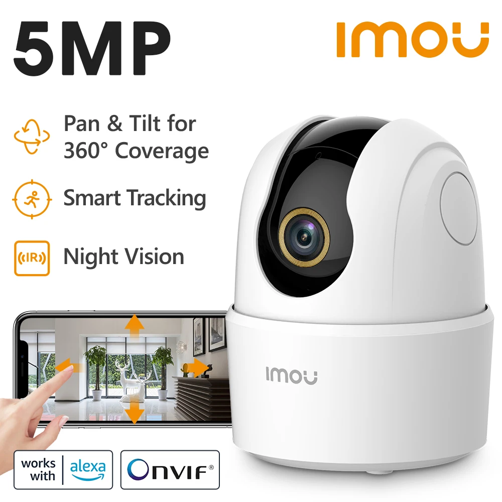 IMOU Ranger 2C 3/5MP Baby Monitor Home Wifi 360 Camera Human Detection Night Vision Security Surveillance Wireless IP Camera