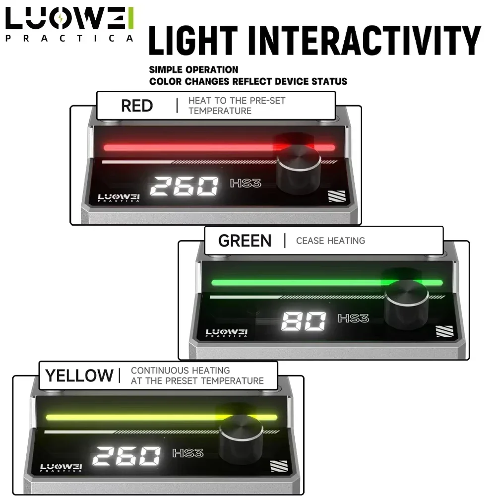 LUOWEI HS3 станция предварительного нагрева, многослойная платформа предварительного нагрева, термостатическая для Android IPhoneX-16Pro Max, инструмент для ремонта чипов материнской платы