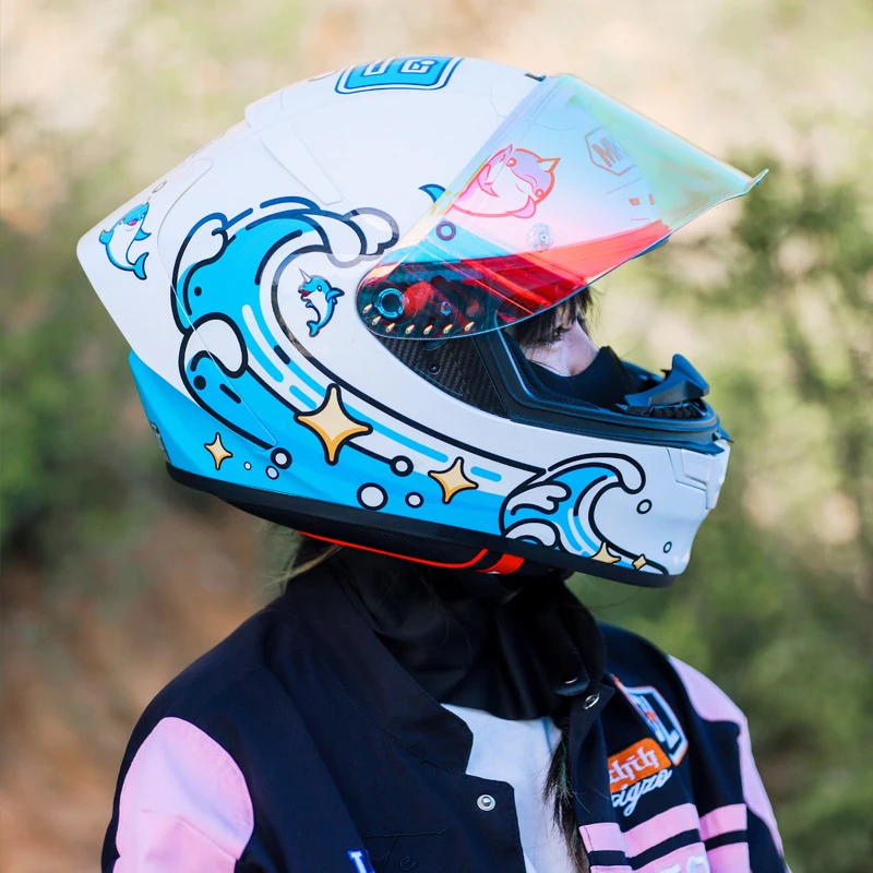 

New Motorcycle Riding Helmet Off-road Racing Full Helmet Motorcycle Electric Vehicle Universal for Men and Women