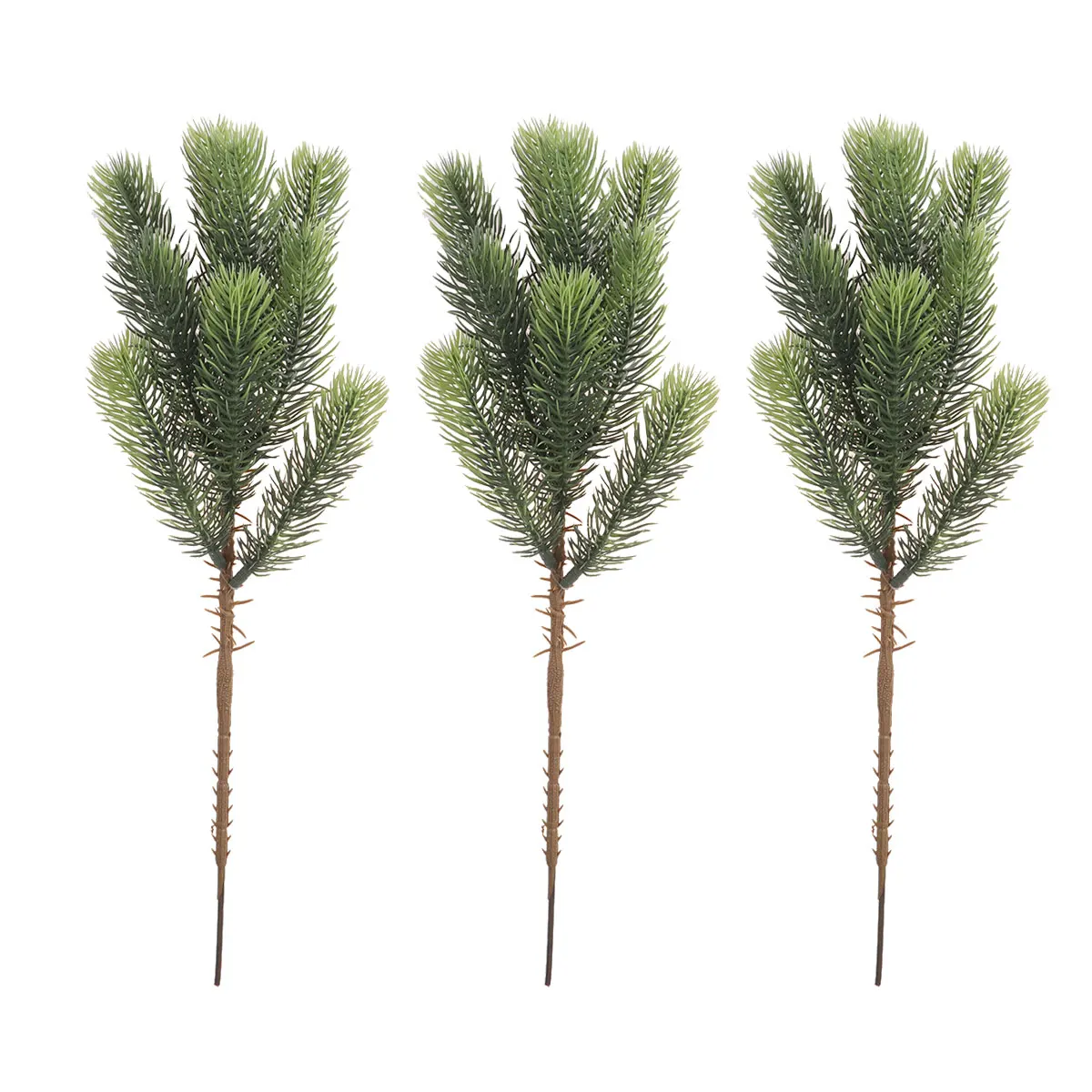 

3 Pcs Decorations Artificial Plants Indoor Holiday Planter Branch Branches for Vase Green Leaves Small Crafts