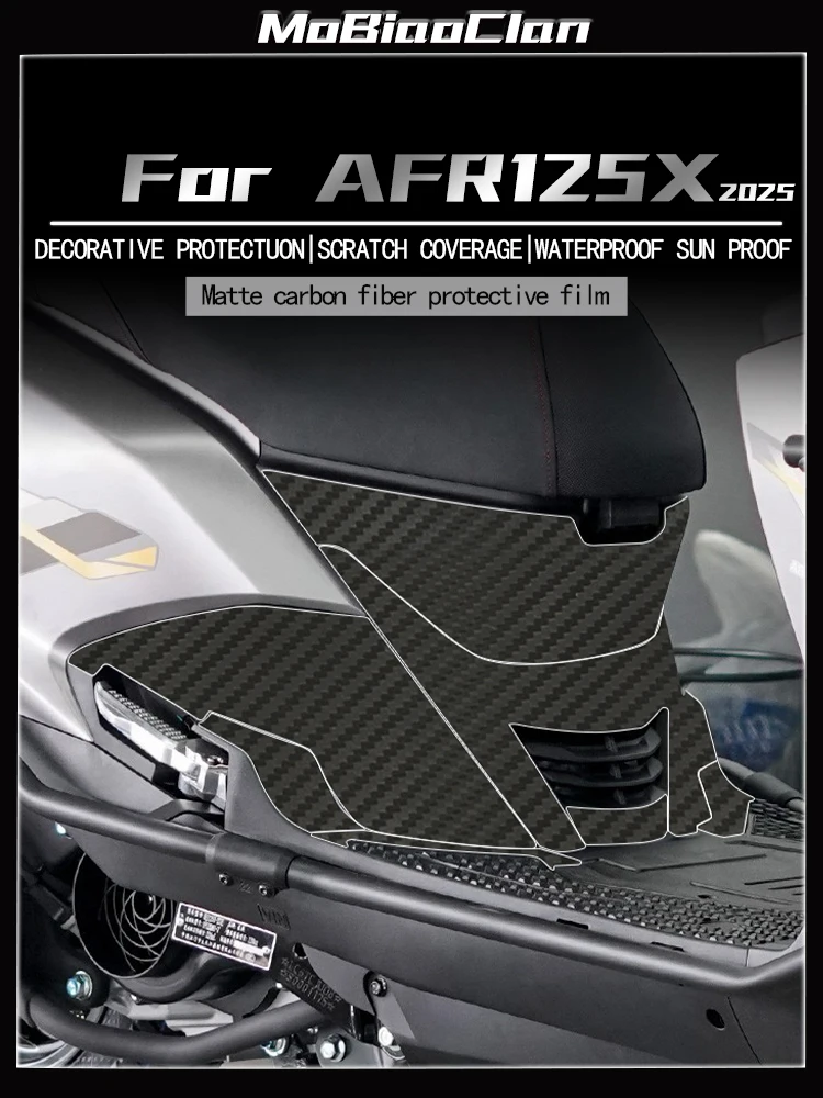 

For HAOJUE AFR125X 2025 3D Modified carbon fiber protective stickers instrument fuel tank perimeter decorative stickers fil