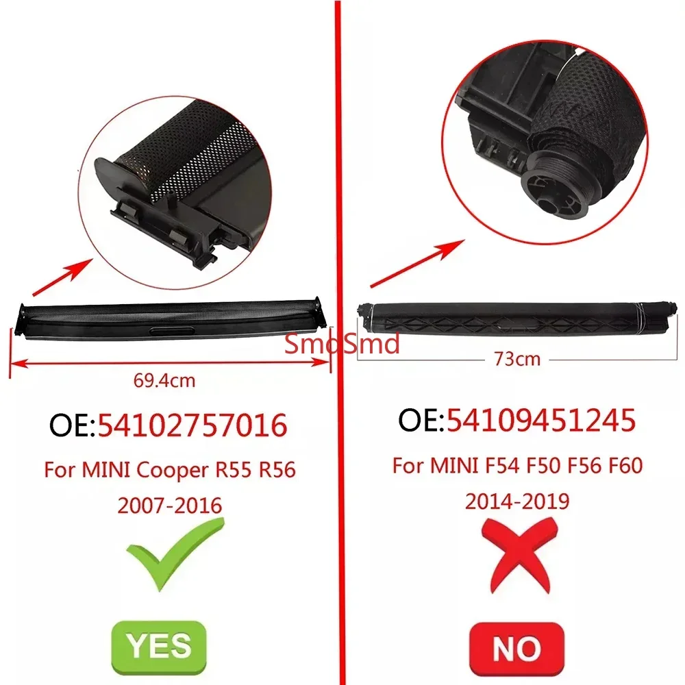 For Mini Cooper R55 R56 R60 2006-2016 Sunroof Sunshade Curtain 54102757016 54102755849 for Mini Clubman Countryman Cooper S JCW