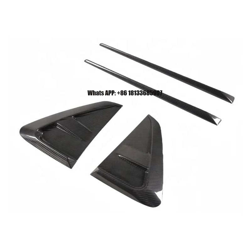 

High-quality PK Style Dry Carbon Fiber Fender Vent Fender Decoration for Porsche Cayenne Coupe Turbo 9YA 9YB 9Y3 2018-