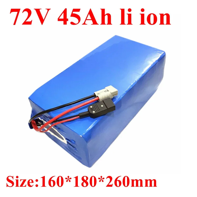 

customize 72v 45Ah li-ion battery lithium ion 80A BMS for 500w 3000w Tricycle scooter bike Motorcycle inverter +10A charger