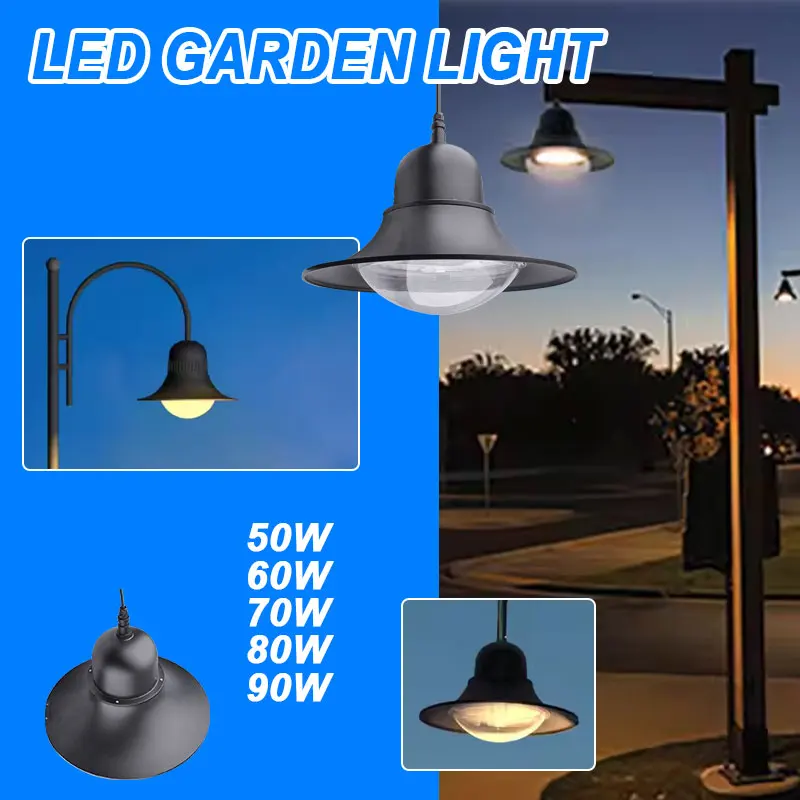 New Design Outdoor IP66 Waterproof Industrial Parks Lot Villa LED Lamp Courtyard Garden Light