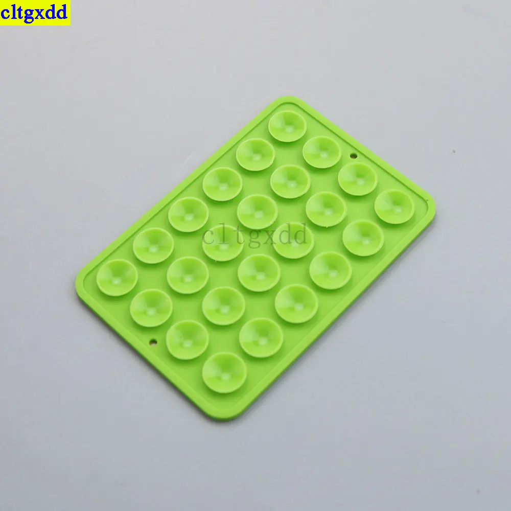 Cltgxdd 5 ชิ้น/ชุดสมาร์ทโฟนสากลซิลิโคนดูดถ้วยผู้ถือสติกเกอร์ด้านหลังผนังแก้วกระเบื้องเซรามิคเรียบวงเล็บผนัง