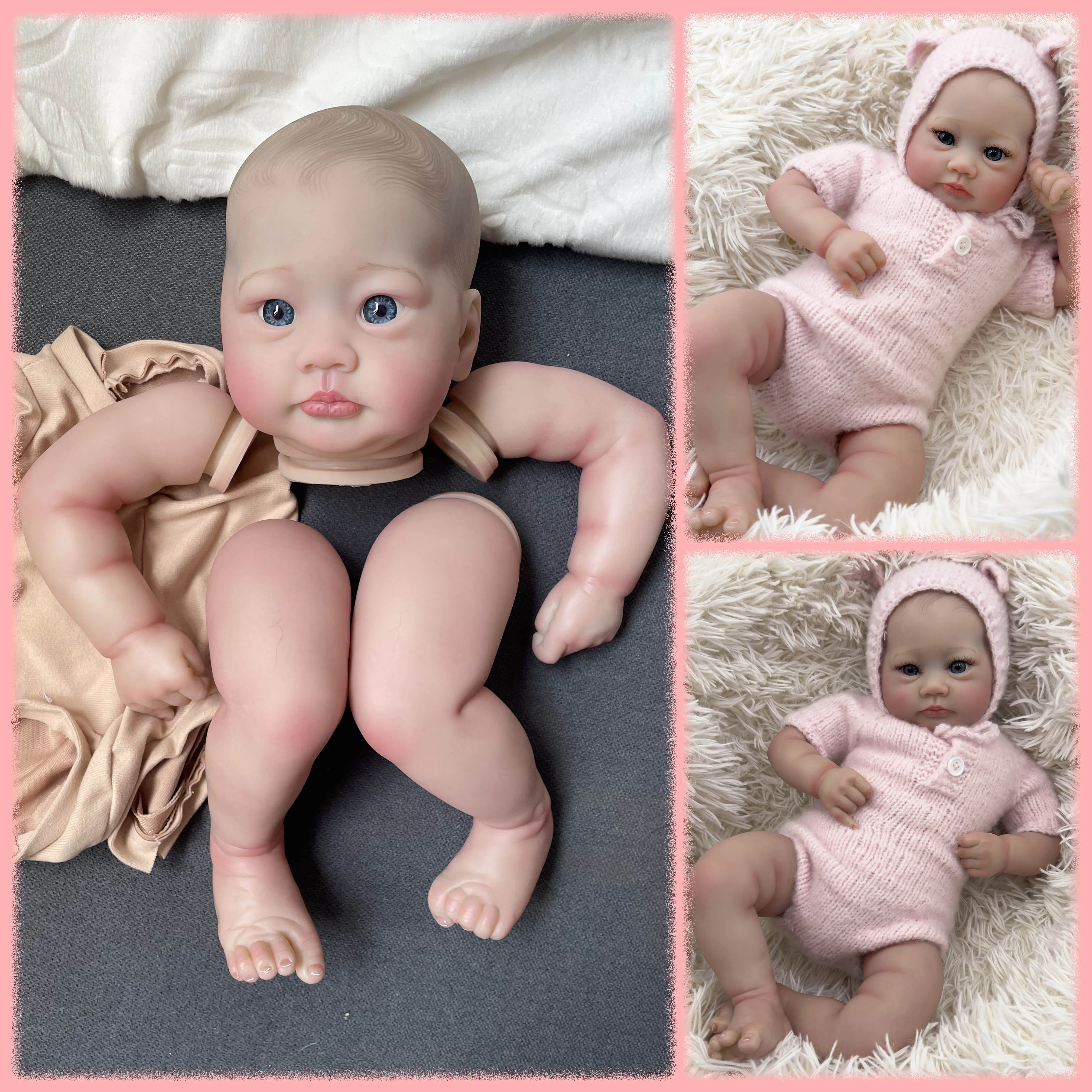 

Набор кукол Lali Reborn, 19 дюймов, реалистичная 3D-кожа, многослойная живопись, детали куклы с видимыми венами, нарисованные вручную волосы
