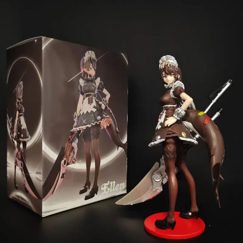 Anime-Figur Zenless Zone Zero Ellen Joe Shark Maid Hübsches Mädchen Sammlerfigur Desktop-Dekoration für Anime-Spielfans